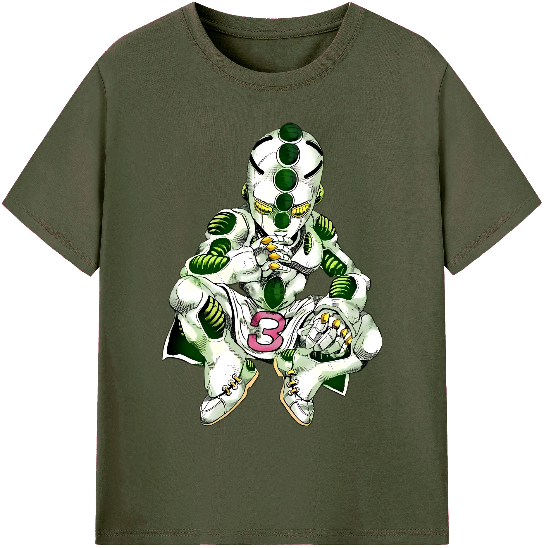 （画像用） ジョジョの奇妙な冒険 広瀨康一 JoJo's Bizarre Adventure Hirose Koichi 綿100％ メンズ半袖Tシャツ｜肌触りやわらか＆通気性